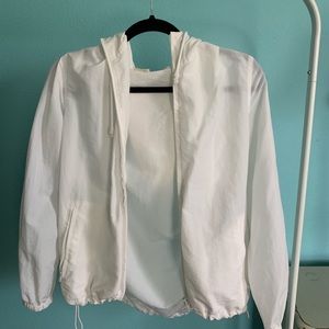 White Brandy Melville Windbreaker Jacket